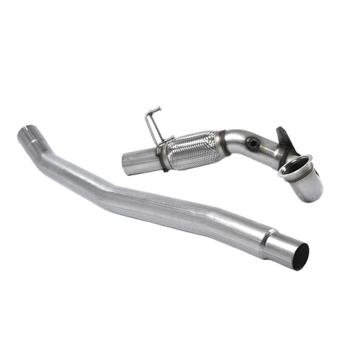 Volkswagen Golf MK7.5 GTi (Performance Pack Models & Non OPF/GPF Equipped Models Only) 2017-2018 Large-bore Downpipe and De-cat Exhaust - Fits with OE System