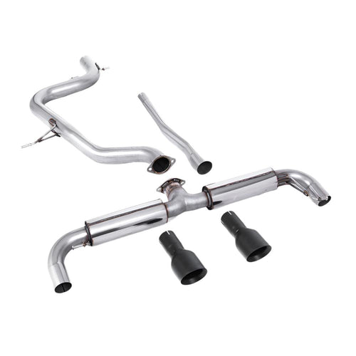 Volkswagen Golf Mk6 GTD 2.0 TDI 170PS 2009-2013 Particulate Filter-back Exhaust - with Matt Black Trims