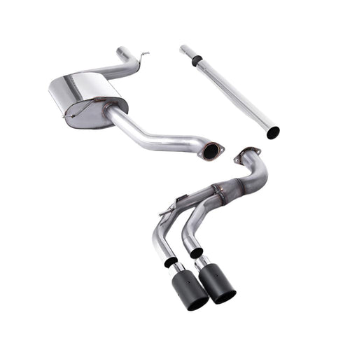 Volkswagen Golf Mk7.5 1.5TSI Evo GT & R-Line (Both GPF/OPF & Non GPF/OPF Models) 2017-2021 Cat-back Exhaust - Non-Resonated Carbon Trims (GTD Valance)