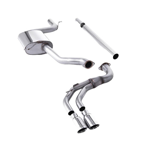 Volkswagen Golf Mk7.5 1.5TSI Evo GT & R-Line (Both GPF/OPF & Non GPF/OPF Models) 2017-2021 Cat-back Exhaust - Non-Resonated Polished Trims (GTD Valance)
