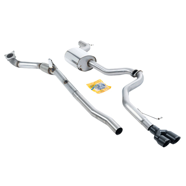 Volkswagen Jetta Mk6 GLI 2.0 TSI 2011-2014 Turbo-back including Hi-Flow Sports Cat Exhaust - Cerakote Black Volkswagen Jetta Mk6 GLI 2.0 TSI 2011-2014 Turbo-back including Hi-Flow Sports Cat Exhaust - Cerakote Black