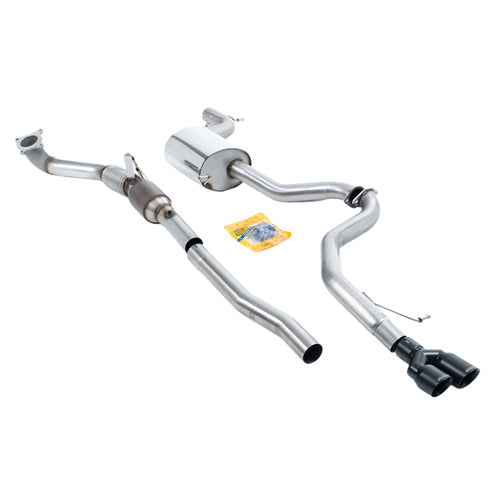Volkswagen Jetta Mk6 GLI 2.0 TSI 2011-2014 Turbo-back including Hi-Flow Sports Cat Exhaust - Cerakote Black