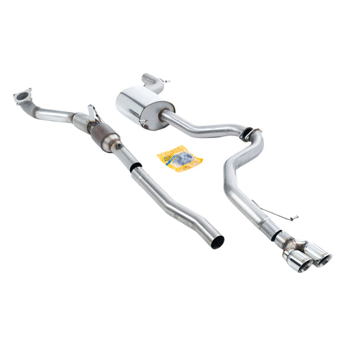 Volkswagen Jetta Mk6 GLI 2.0 TSI 2011-2014 Turbo-back including Hi-Flow Sports Cat Exhaust - Polished Tips