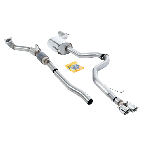 Volkswagen Jetta Mk6 GLI 2.0 TSI 2011-2014 Turbo-back including Hi-Flow Sports Cat Exhaust - Polished Tips