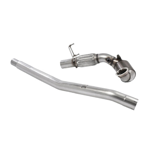 Volkswagen Jetta Mk7 (MQB) GLi 2.0T 2019-2023 Large Bore Downpipe and Hi-Flow Sports Cat Exhaust - 200 HJS Cat Fits with OE System