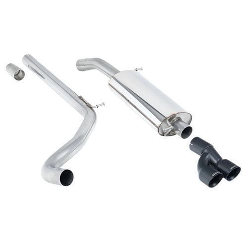 Volkswagen Polo R WRC 2013-2014 Cat-back Exhaust - Cerakote Black Tips