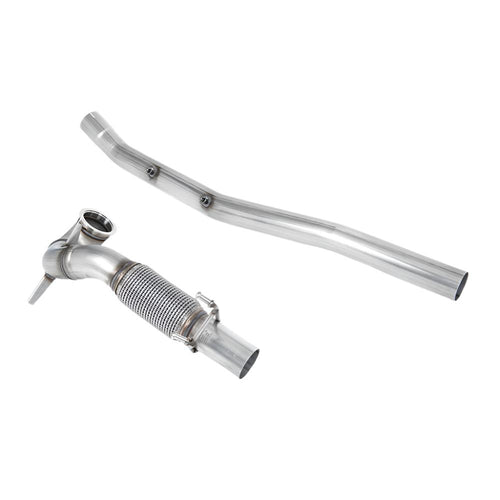 Volkswagen T-Roc R 2.0TSI 300ps (with OPF/GPF) 2019-2023 Large-bore Downpipe and De-cat Exhaust - Fits with Milltek System