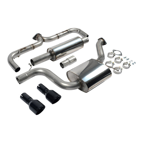 Volkswagen Golf MK7 GTi (including GTi Performance Pack, Clubsport & Clubsport S models) 2013-2016 Cat-back Exhaust - Black Tips