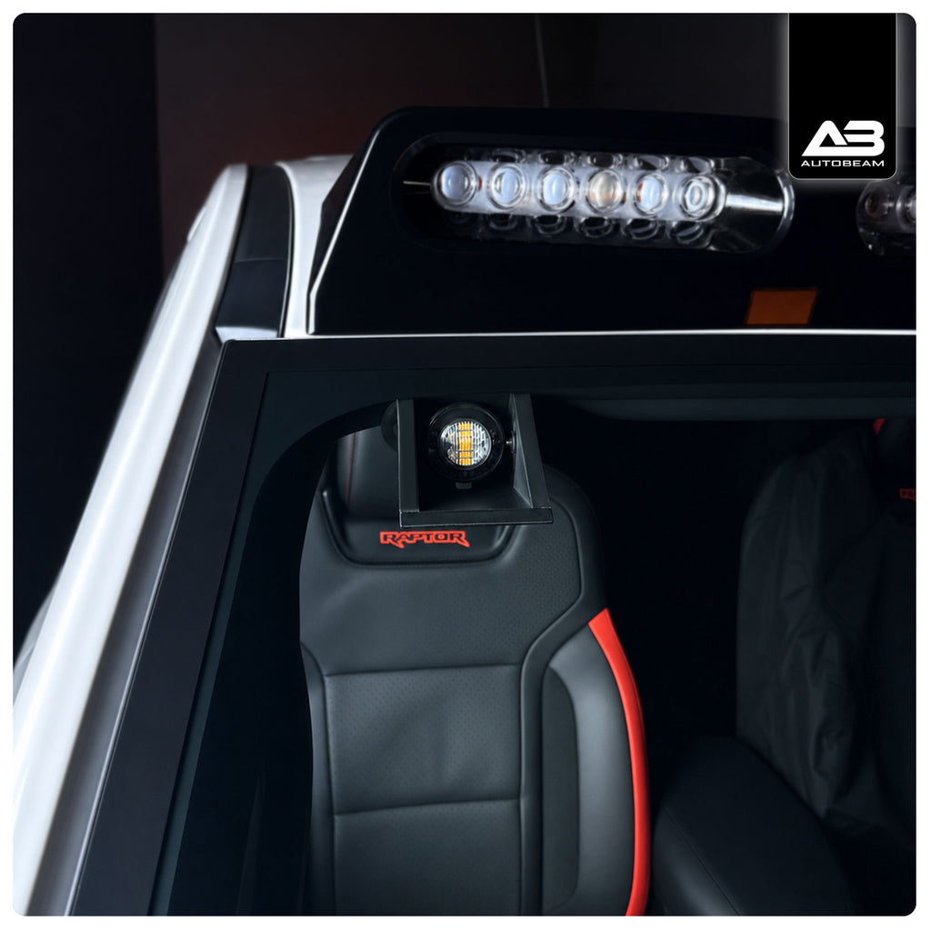 LED Hideaway | Sticky Back Window Mount | Nova Series | Amber Strobe