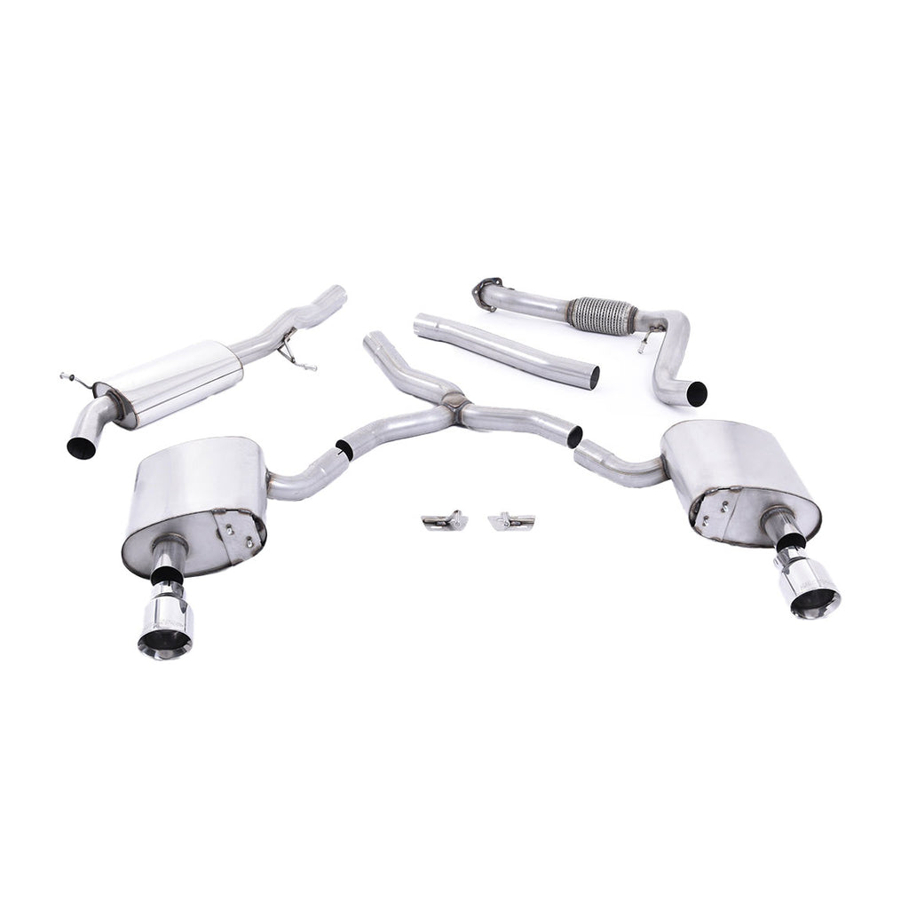 Audi A4 2.0 TFSI B9 Quattro Saloon & Avant (Non OPF/GPF Models & Without Brace Bars) 2016-2024 Cat Back Exhaust