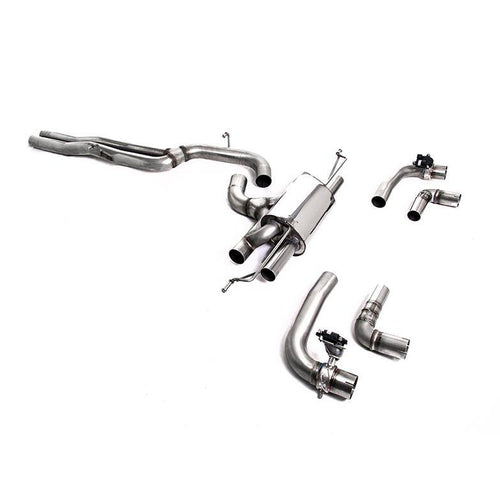 Audi RS3 Sportback 400PS (8Y MQB EVO) - OPF/GPF Models 2021-2023 Particulate Filter-back Exhaust - 80mm Race Non Resonated