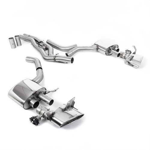 Audi RS7 C8 4.0 V8 bi-turbo (Non OPF/GPF US/ROW Models) 2019-2023 Front Pipe-back Exhaust - Polished Tips