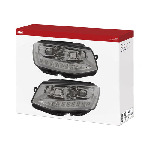 Headlights | Chrome | Volkswagen Transporter T6 | V2