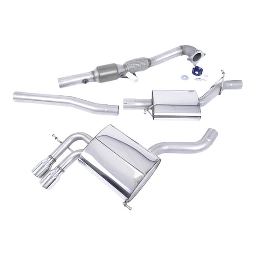 Audi A3 2.0 TFSI Quattro 5 door SportBack 2004-2012 Turbo-back including Hi-Flow Sports Cat Exhaust