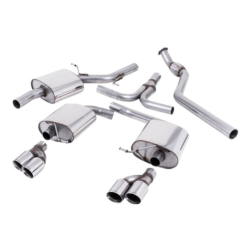 Audi A5 Coupe S line 2.0 TFSI 2WD and Quattro (Tiptronic only) 2008-2012 Cat-back Exhaust