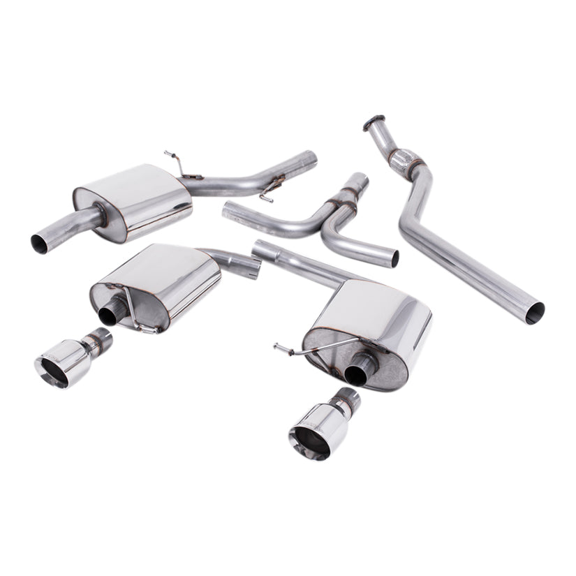 Audi A5 Cabriolet 2.0 TFSI 2WD and Quattro (manual only) 2009-2012 Cat-back Exhaust