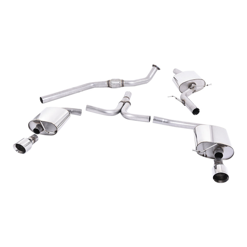 Audi A5 Coupe S line 2.0 TFSI 2WD and Quattro S tronic 2008-2012 Cat-back Exhaust