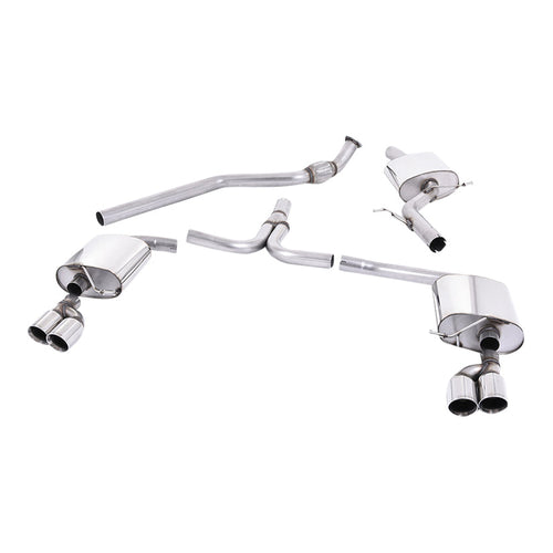 Audi A5 Coupe S line 2.0 TFSI 2WD and Quattro S tronic 2008-2012 Cat-back Exhaust