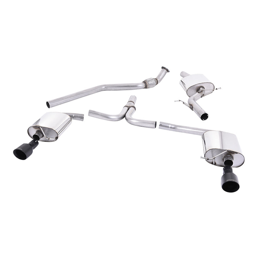 Audi A4 2.0 TFSI S line B8 (2WD and quattro manual-only) Saloon & Avant 2008-2011 Cat-back Exhaust