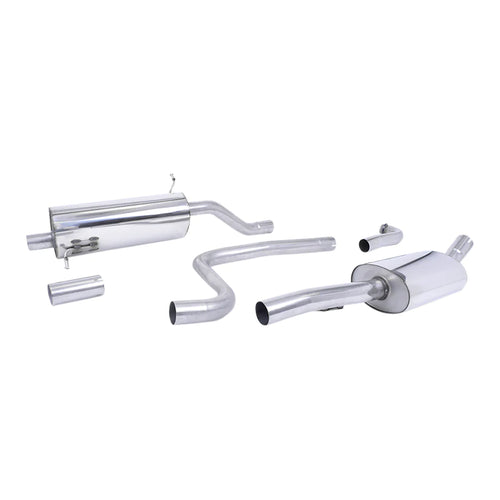 CAT BACK EXHAUST | GT-90 POLISHED TRIMS | FIESTA MK8 1.0