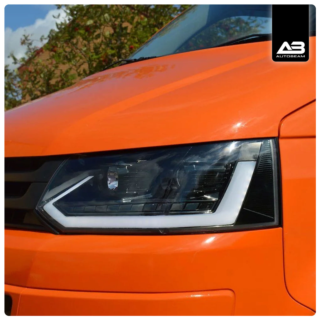 Headlights | Black | Volkswagen Transporter T5.1 | V3